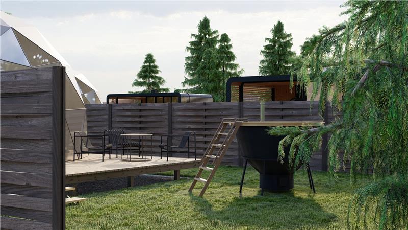 Green Valley Life Capsule Hotel Project